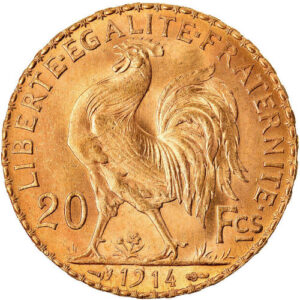 Franc Marianne Coq Rooster 20 Fr